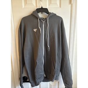 American‎ Apparel Small Grey Zipper Hoodie w/ Paper Airplane Design 2XL w/ Yelp